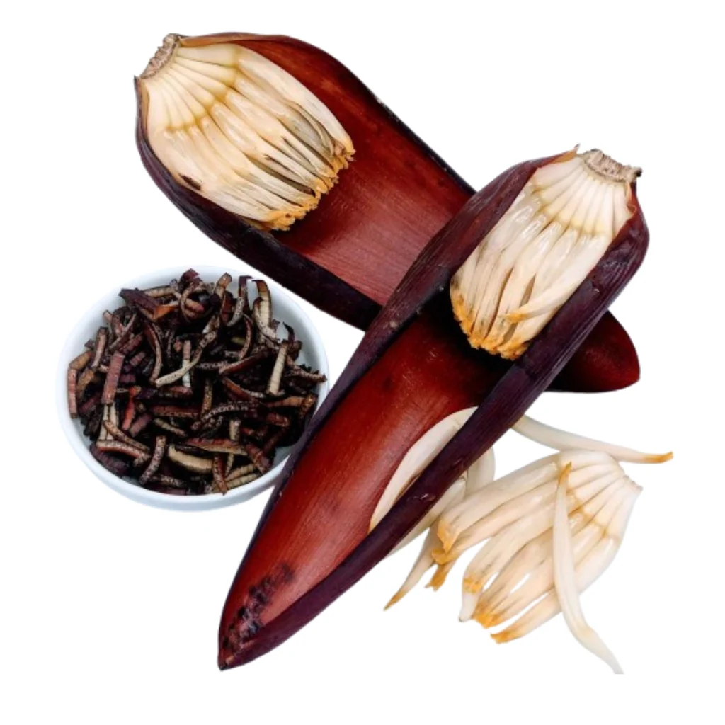 Dehydrated banana blossom for Sri Lankan food export