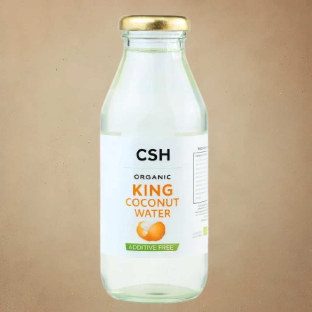 Organic king coconut water bottle from Sri Lanka