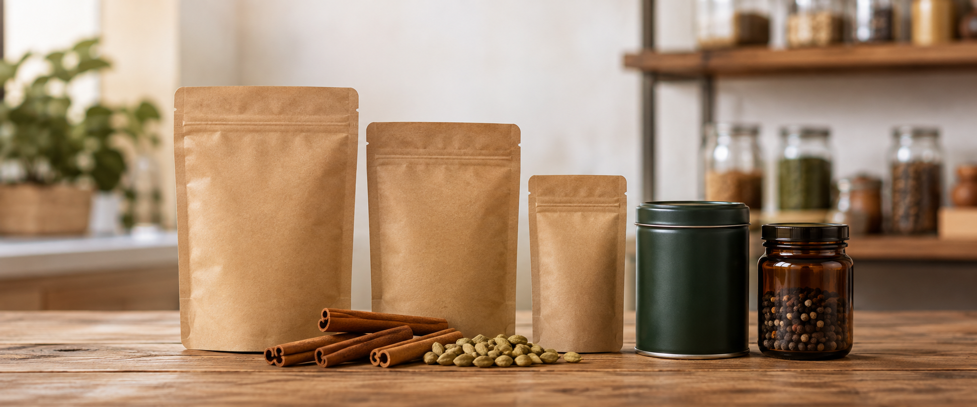 Premium private label spice, tea, coconut, and botanical products prepared for export